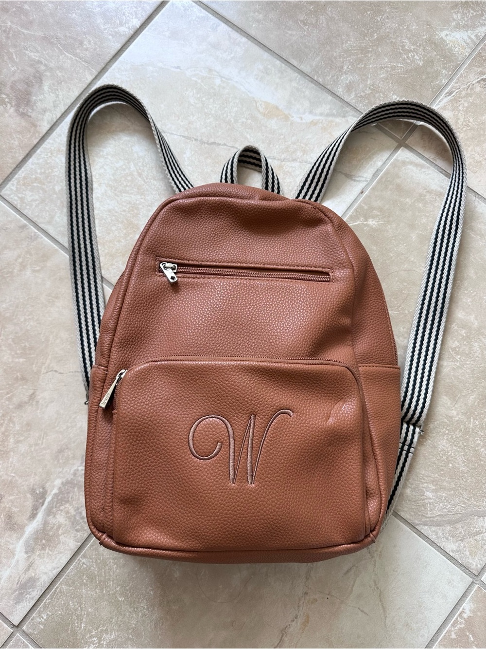 thirty-one Vegan Leather Backpack with Embossed W